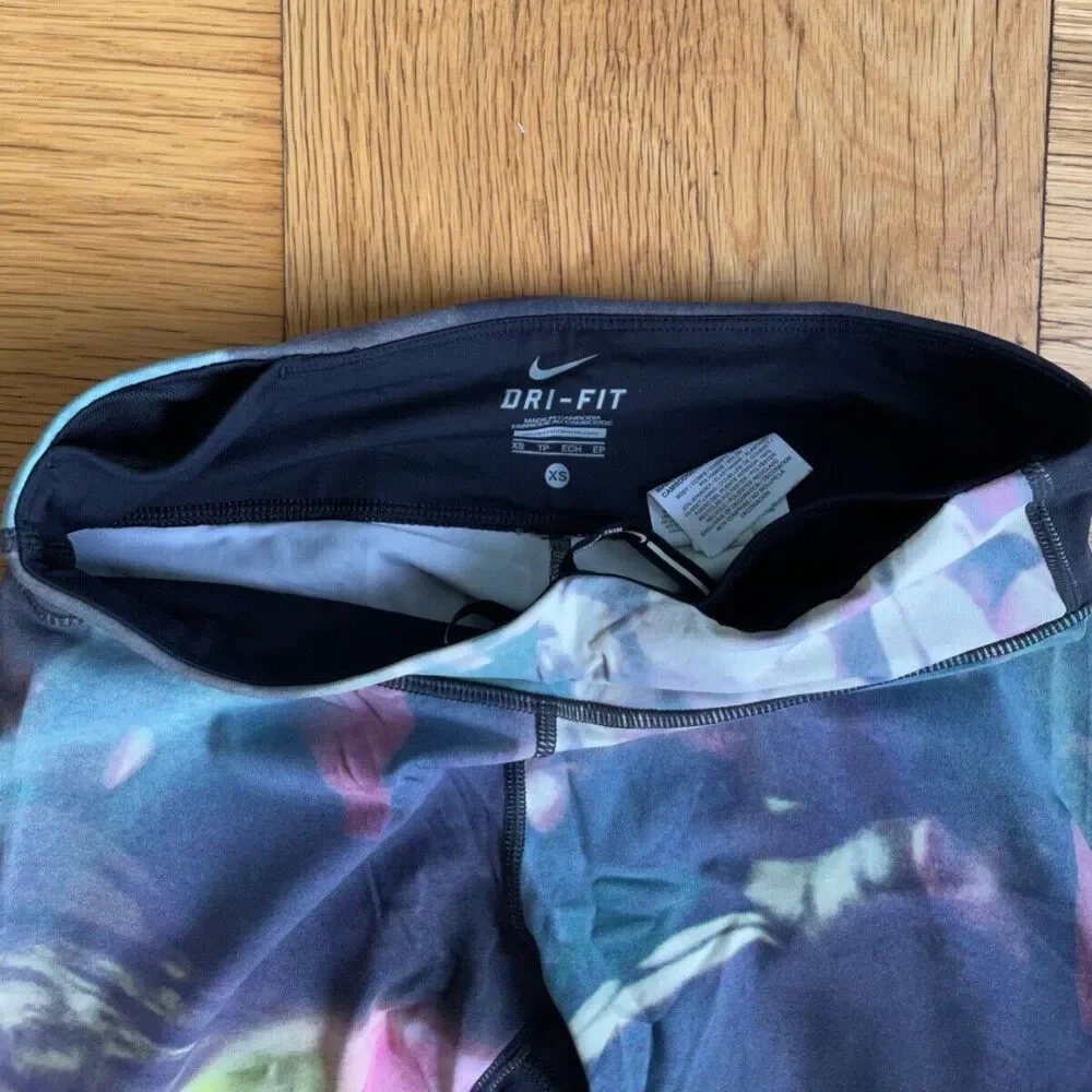 Nike $128 Multicolor Epic Lux Run Leggings, Size XS, EUC